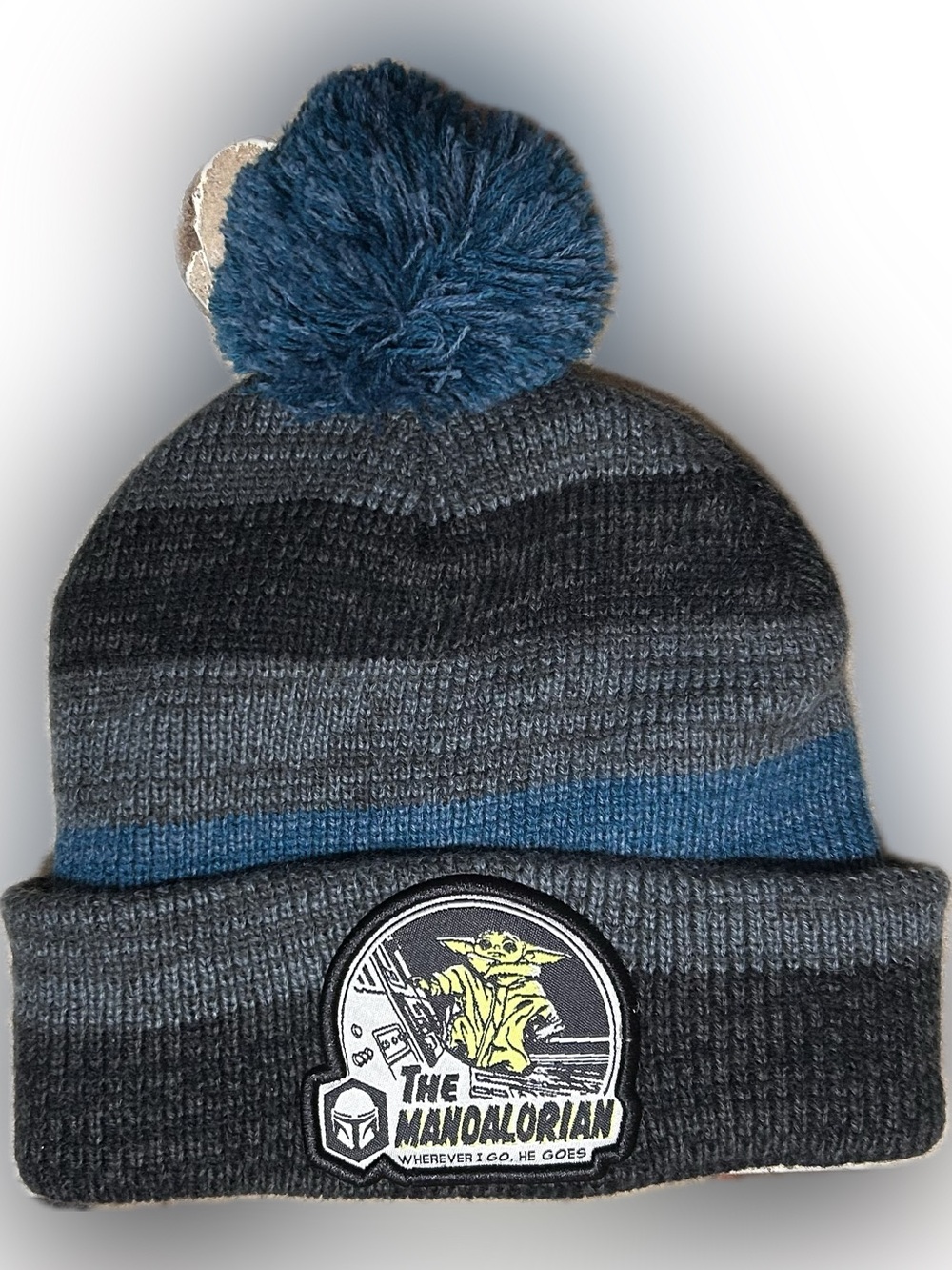 Star Wars The Mandalorian WhereEver I Go, He Goes The Child Adult Beanie Hat